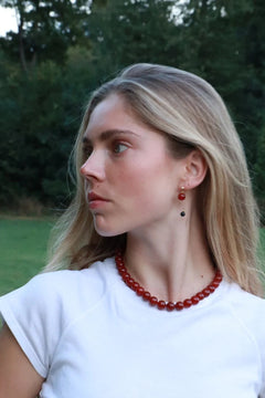 Soï Faro Red Jade Passion Necklace