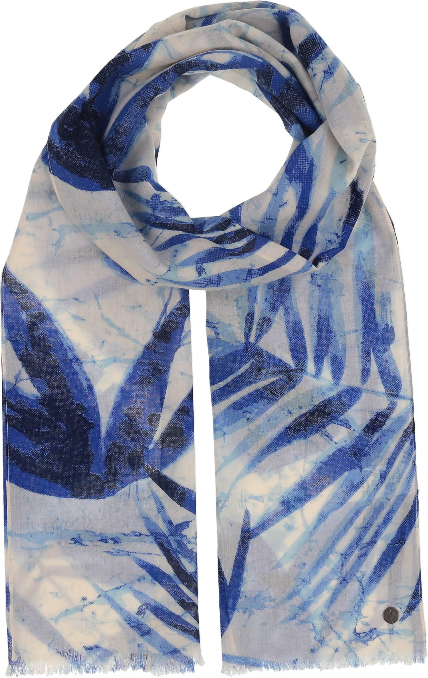 Fraas Shadow Palms Cotton Scarf