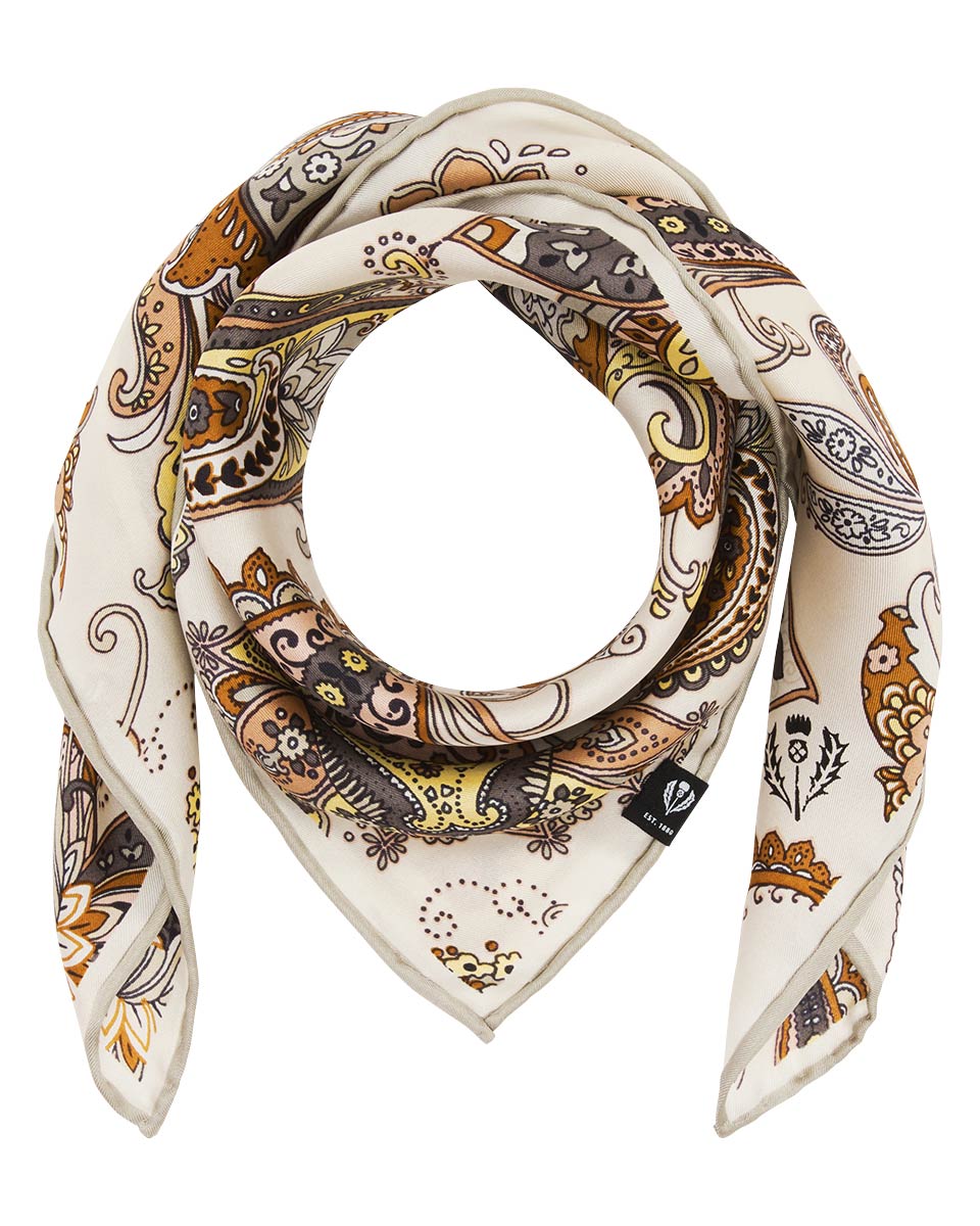 V. Frass Pretty Paisley Silk Neckie