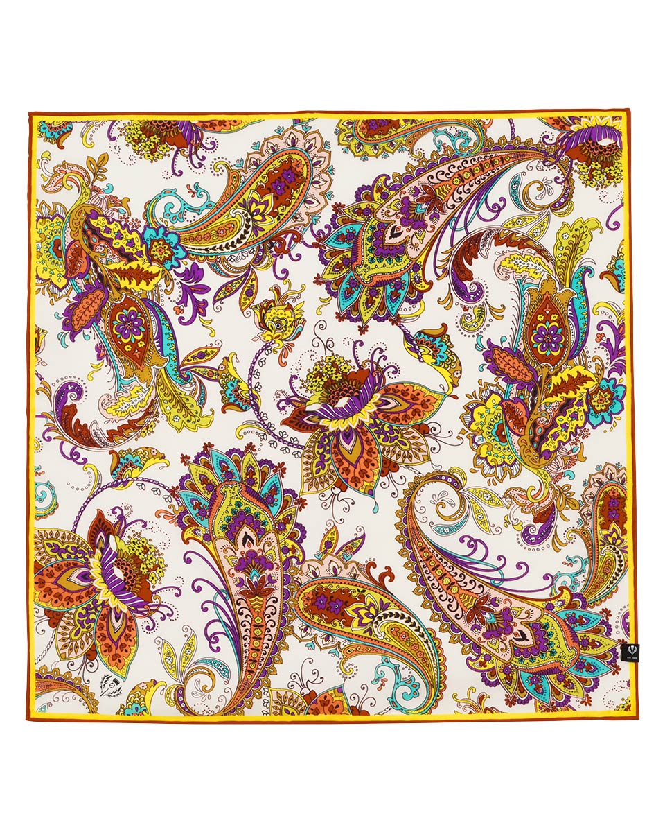 V. Frass Pretty Paisley Silk Neckie
