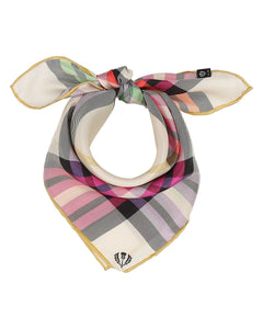 V. Frass Plaid Silk Neckie