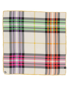 V. Frass Plaid Silk Neckie