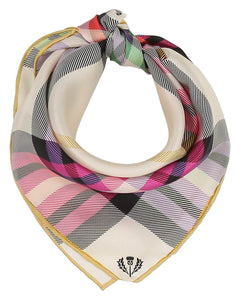 V. Frass Plaid Silk Neckie
