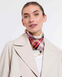V. Frass Plaid Silk Neckie