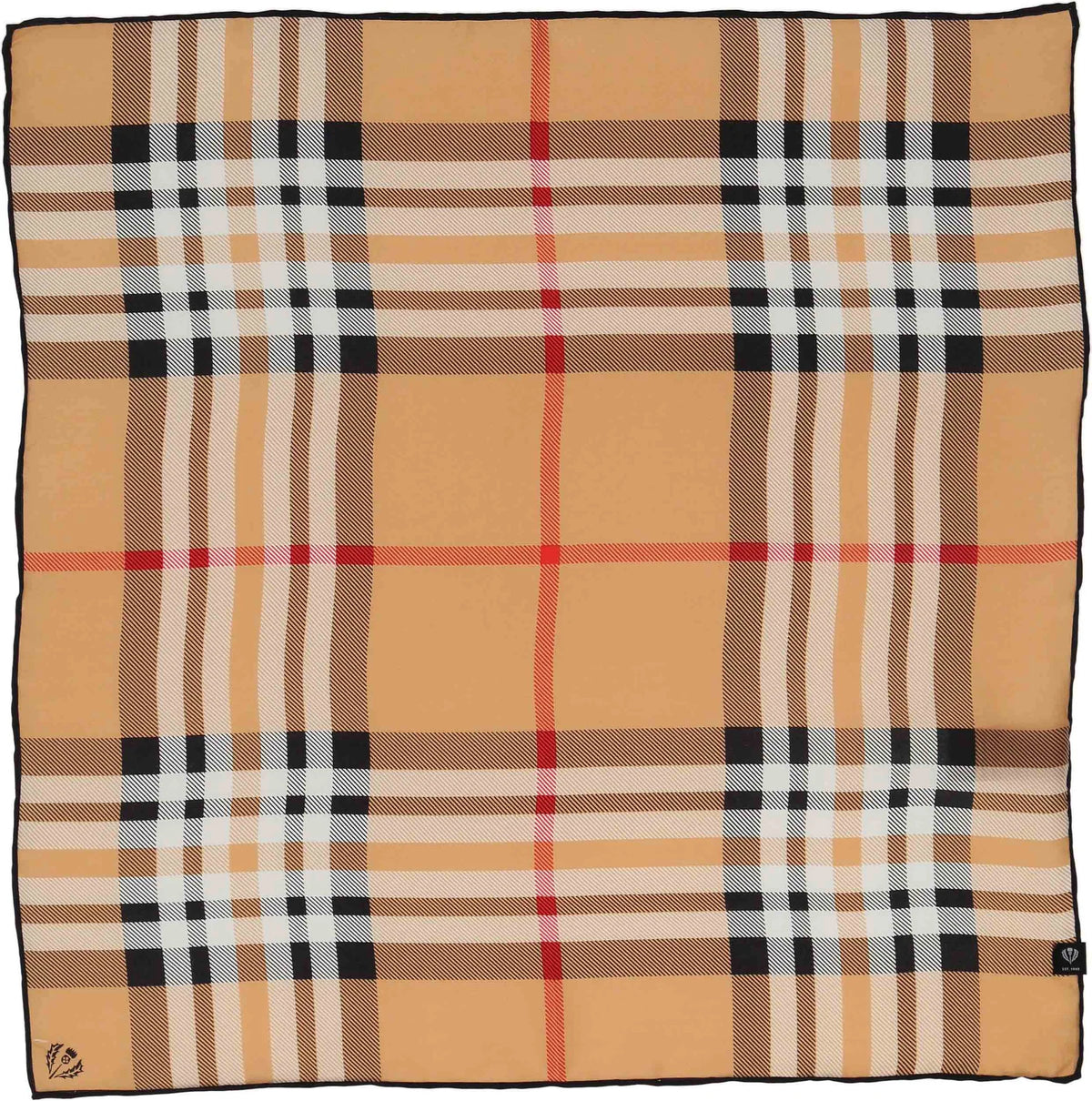 V. Frass Plaid Silk Neckie