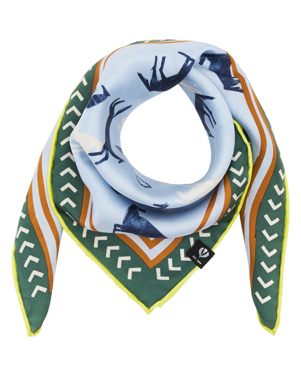 V. Frass Horse Design Silk Neckie