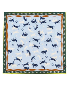 V. Frass Horse Design Silk Neckie