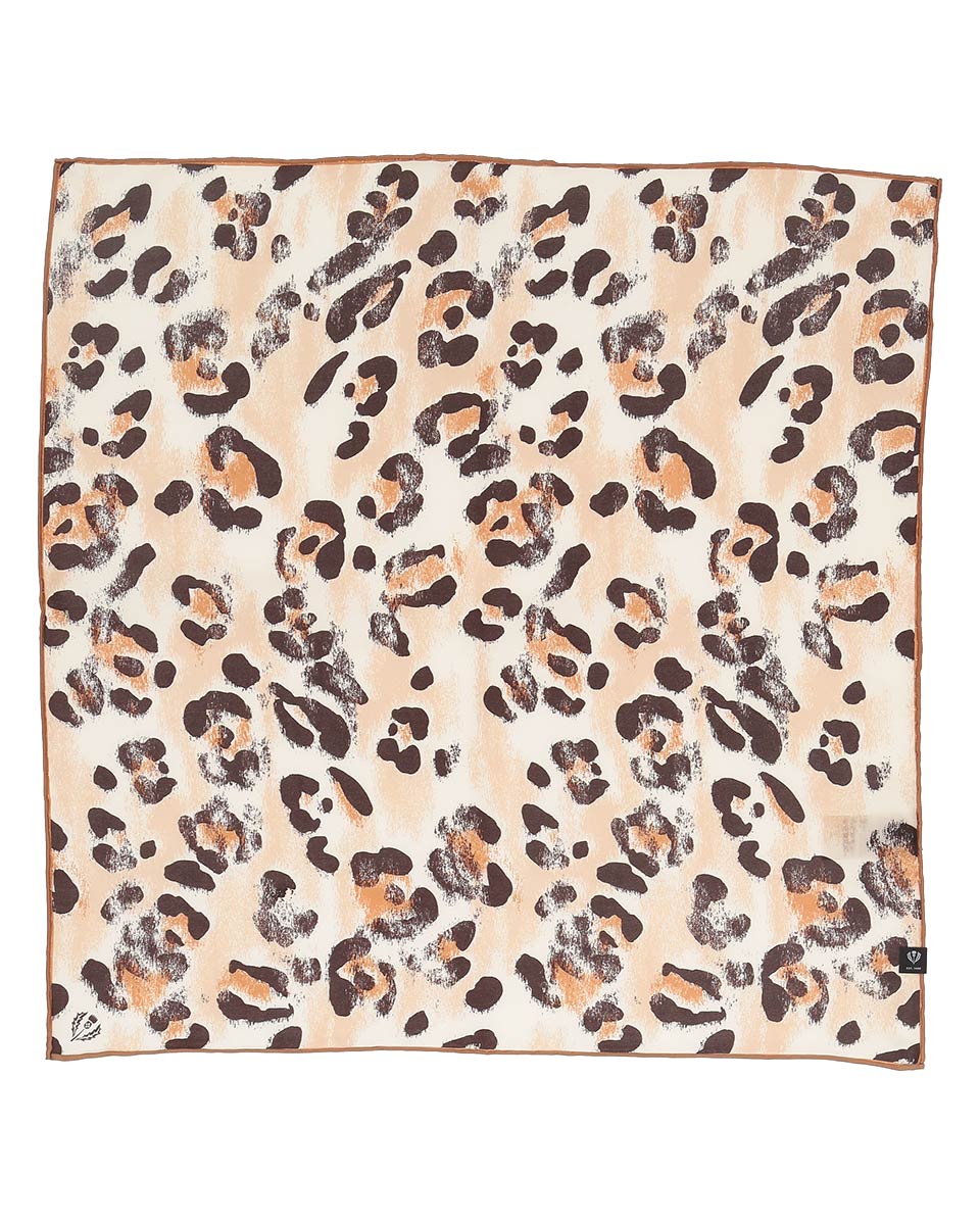 V. Frass Animal Print Silk Neckie