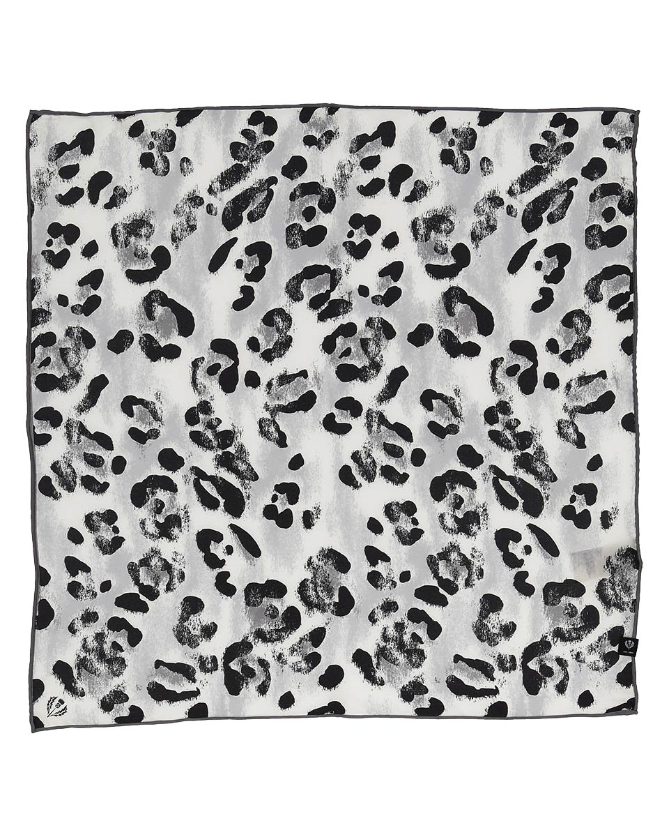 V. Frass Animal Print Silk Neckie