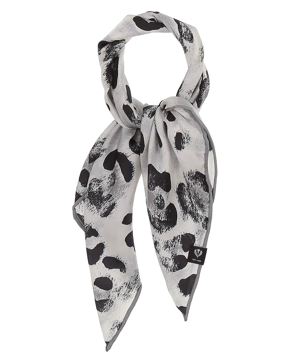 V. Frass Animal Print Silk Neckie