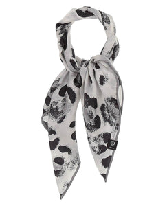 V. Frass Animal Print Silk Neckie