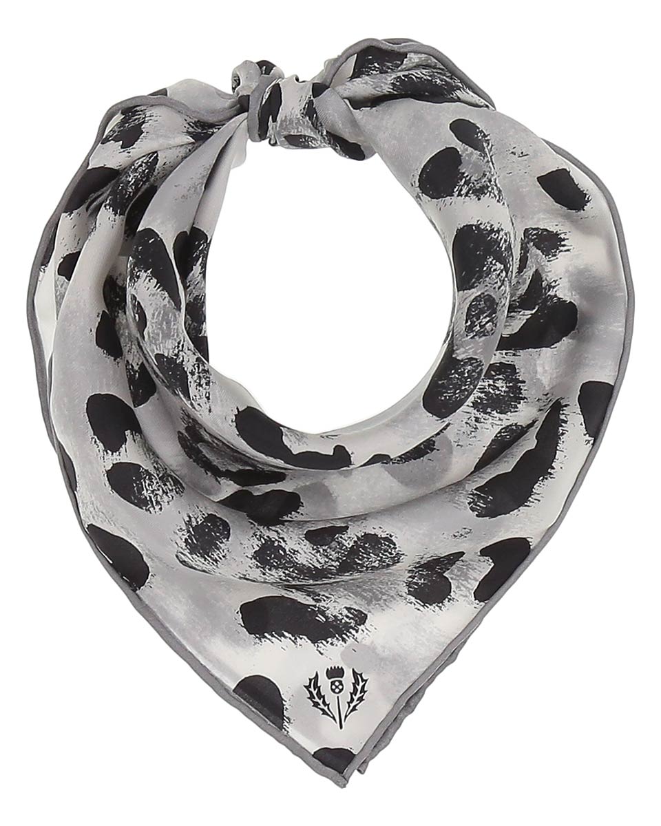 V. Frass Animal Print Silk Neckie