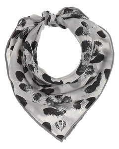 V. Frass Animal Print Silk Neckie
