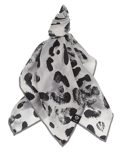V. Frass Animal Print Silk Neckie
