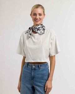 V. Frass Animal Print Silk Neckie