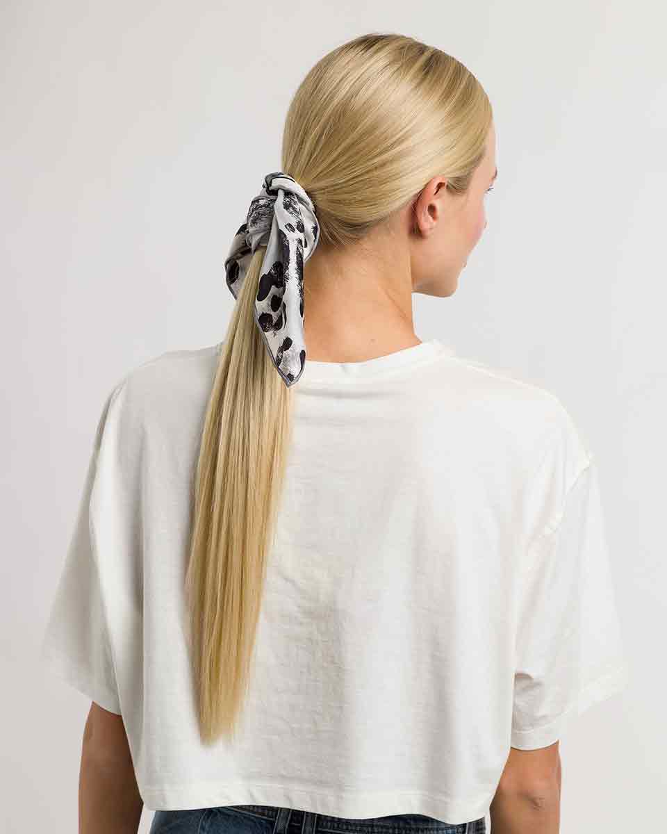 V. Frass Animal Print Silk Neckie