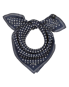 V. Frass Polka Dots Silk Neckie