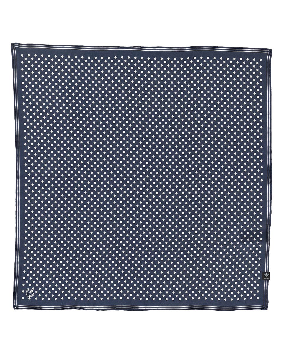 V. Frass Polka Dots Silk Neckie