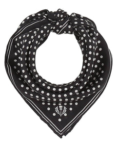 V. Frass Polka Dots Silk Neckie