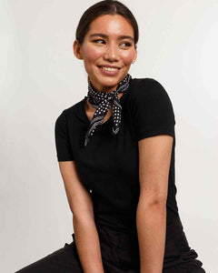 V. Frass Polka Dots Silk Neckie
