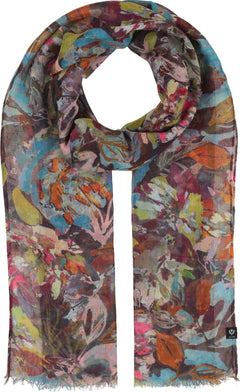 V. Frass Sustainability Edition Painted Floral Scarf