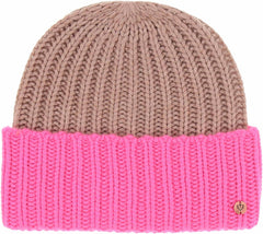 V. Fraas Cashmere Blend Bicolour Beanie
