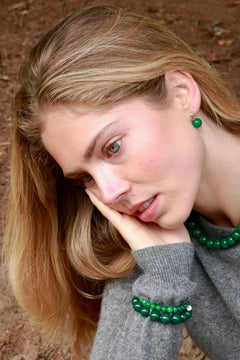 Soï Chunky Green Jade Luck Bracelet
