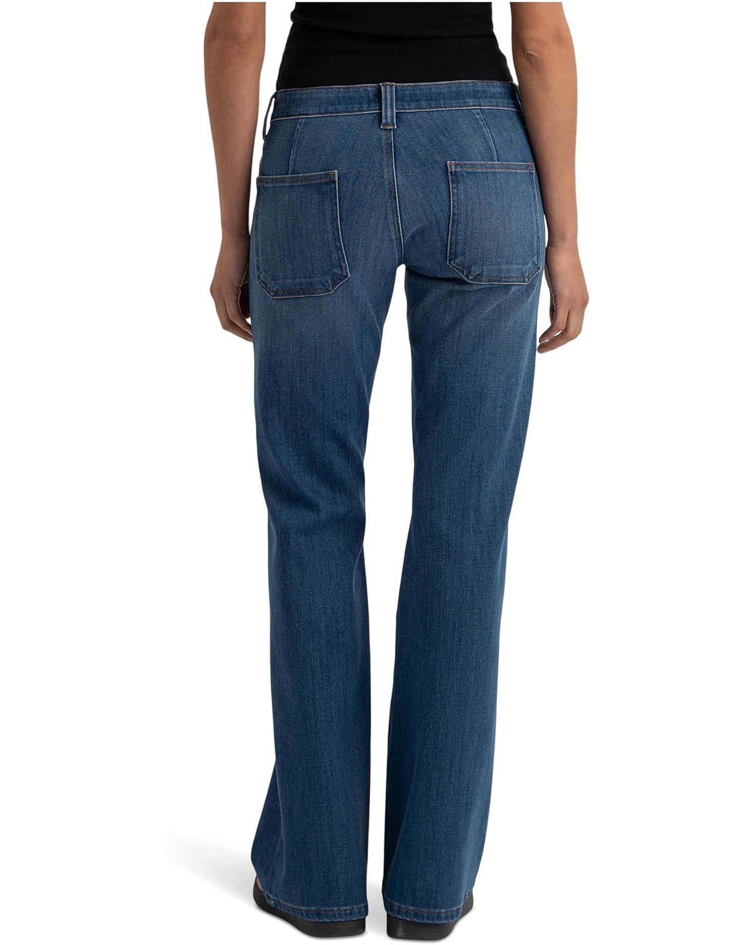 Kut From The Kloth Ana High Rise Flare With Patch Pockets (Apparent Wash)