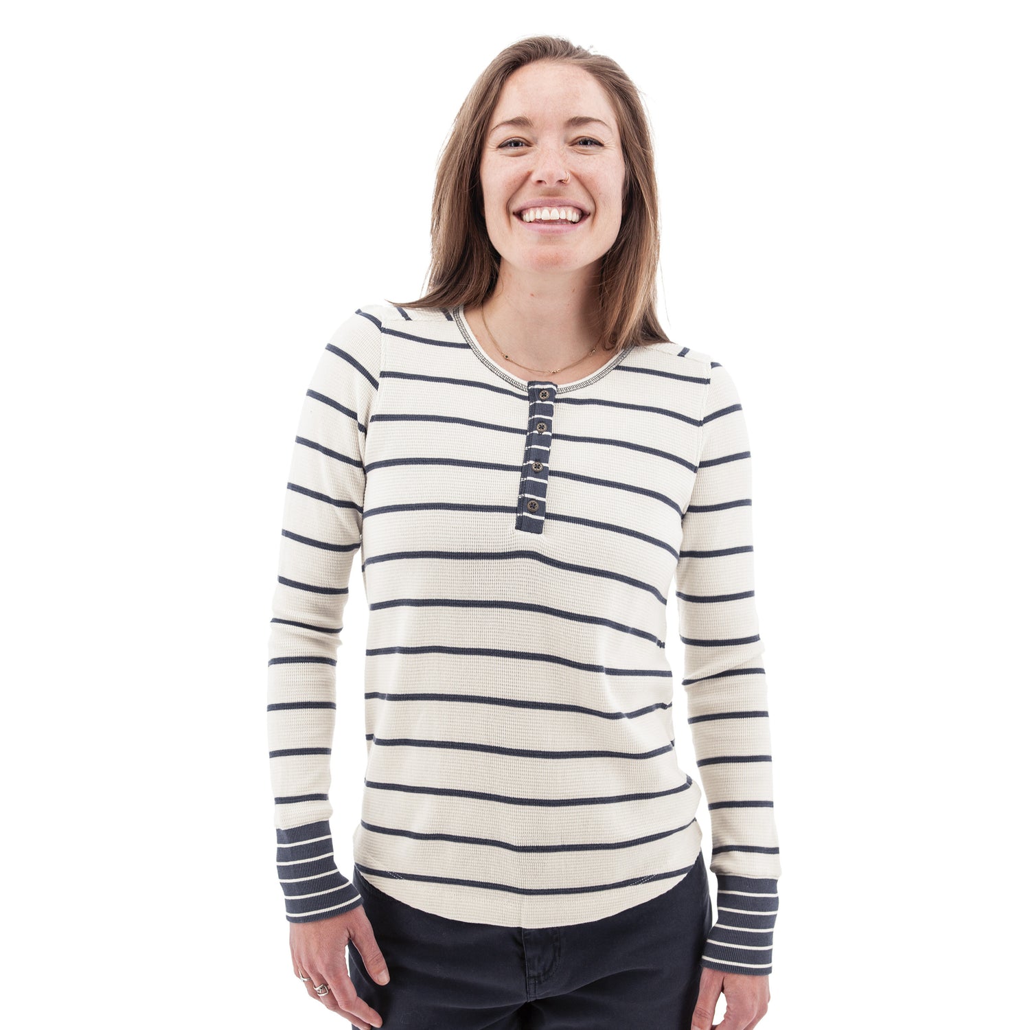 Aventura Nicole Striped Henley