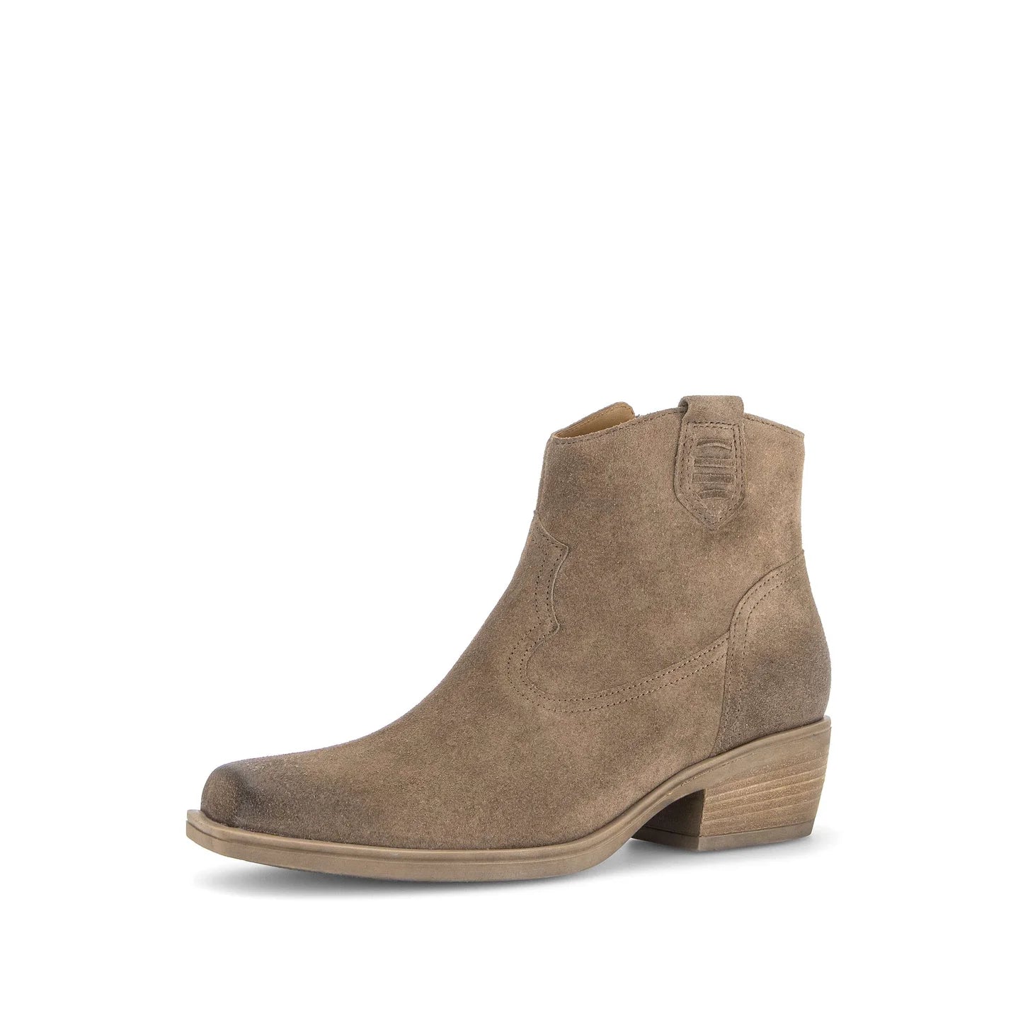 Gabor Skye Suede Short Cowboy Bootie