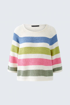 Oui Striped Pullover Sweater