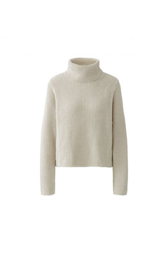 Oui Cotton Turtleneck Sweater