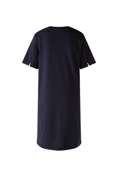 Oui Jersey Back Linen Dress