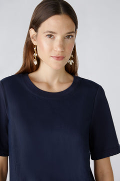 Oui Jersey Back Linen Dress