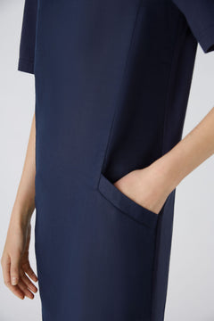 Oui Jersey Back Linen Dress