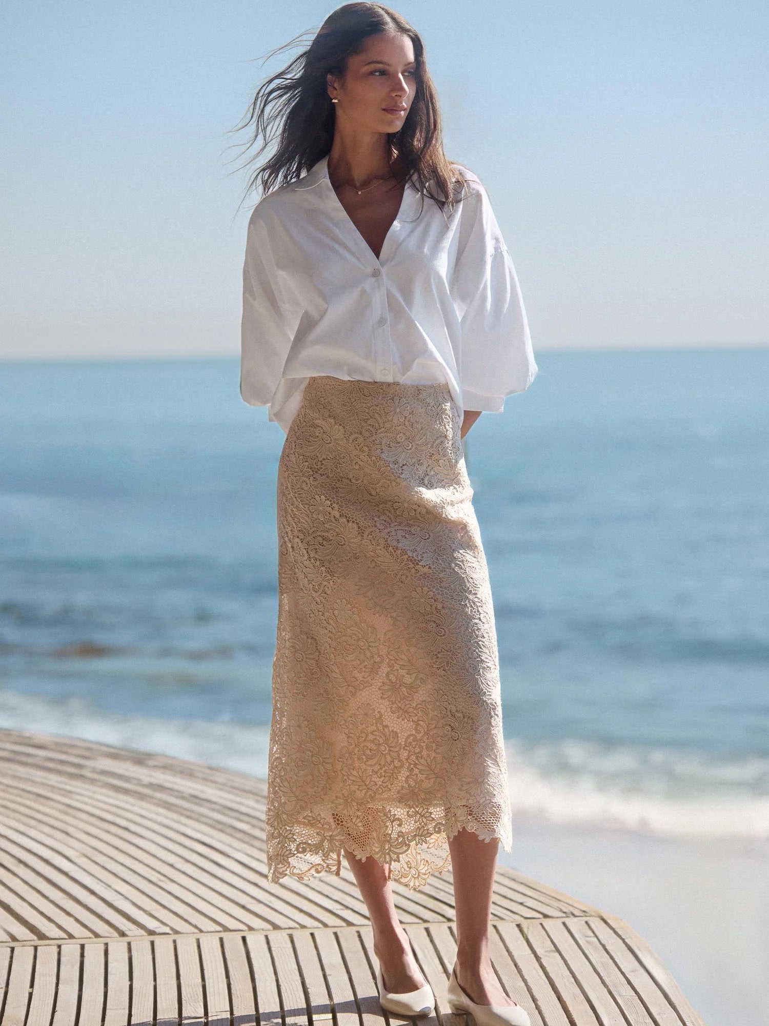 Brochu Walker Mara Lace Skirt