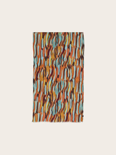 V. Frass Sustainability Edition Viscose Brushstroke Scarf