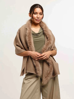 V. Frass Stretch Warp with Faux Fur Trim