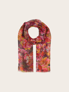 V. Frass Sustainability Edition Painted Floral Scarf