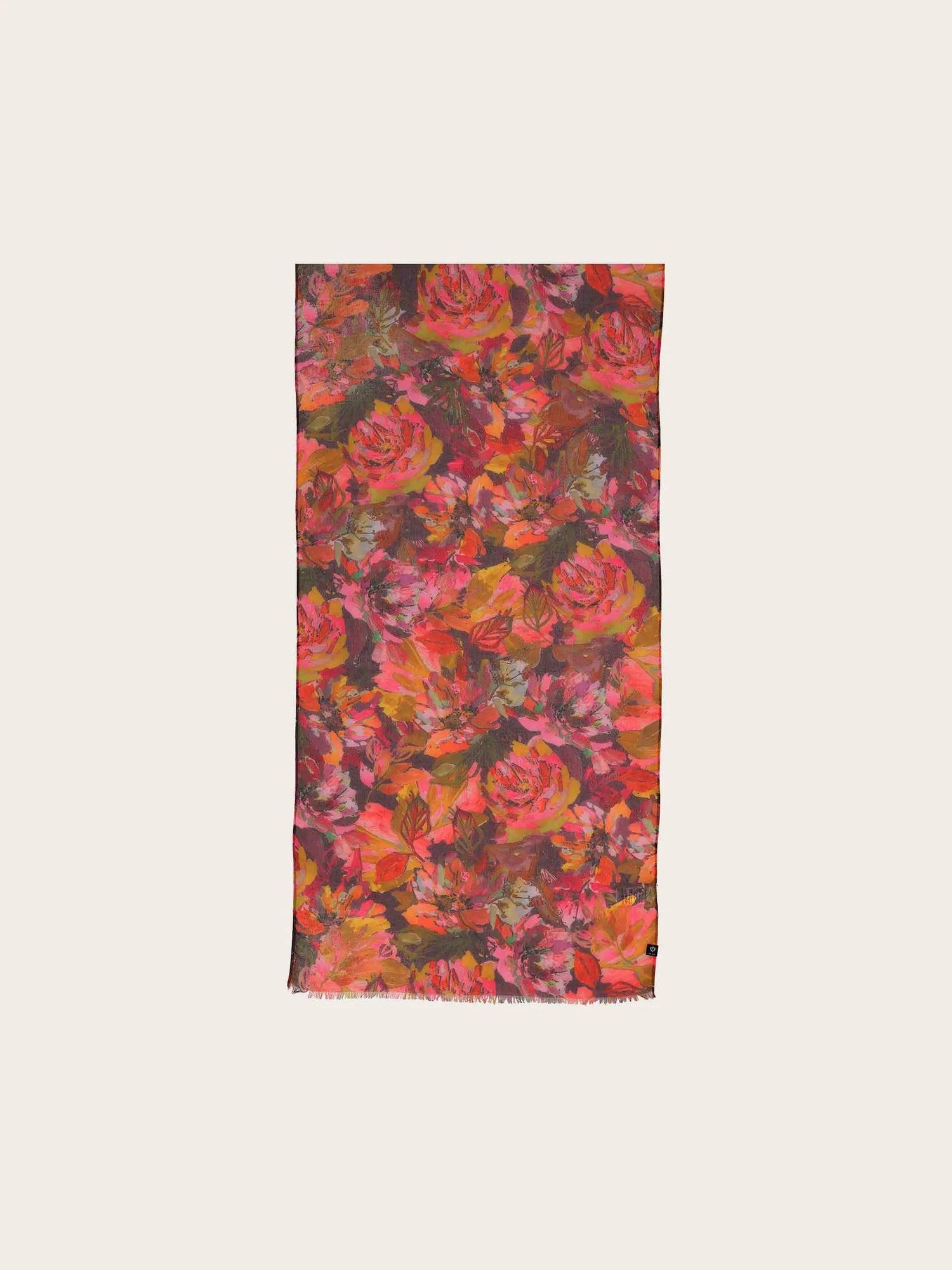 V. Frass Sustainability Edition Painted Floral Scarf