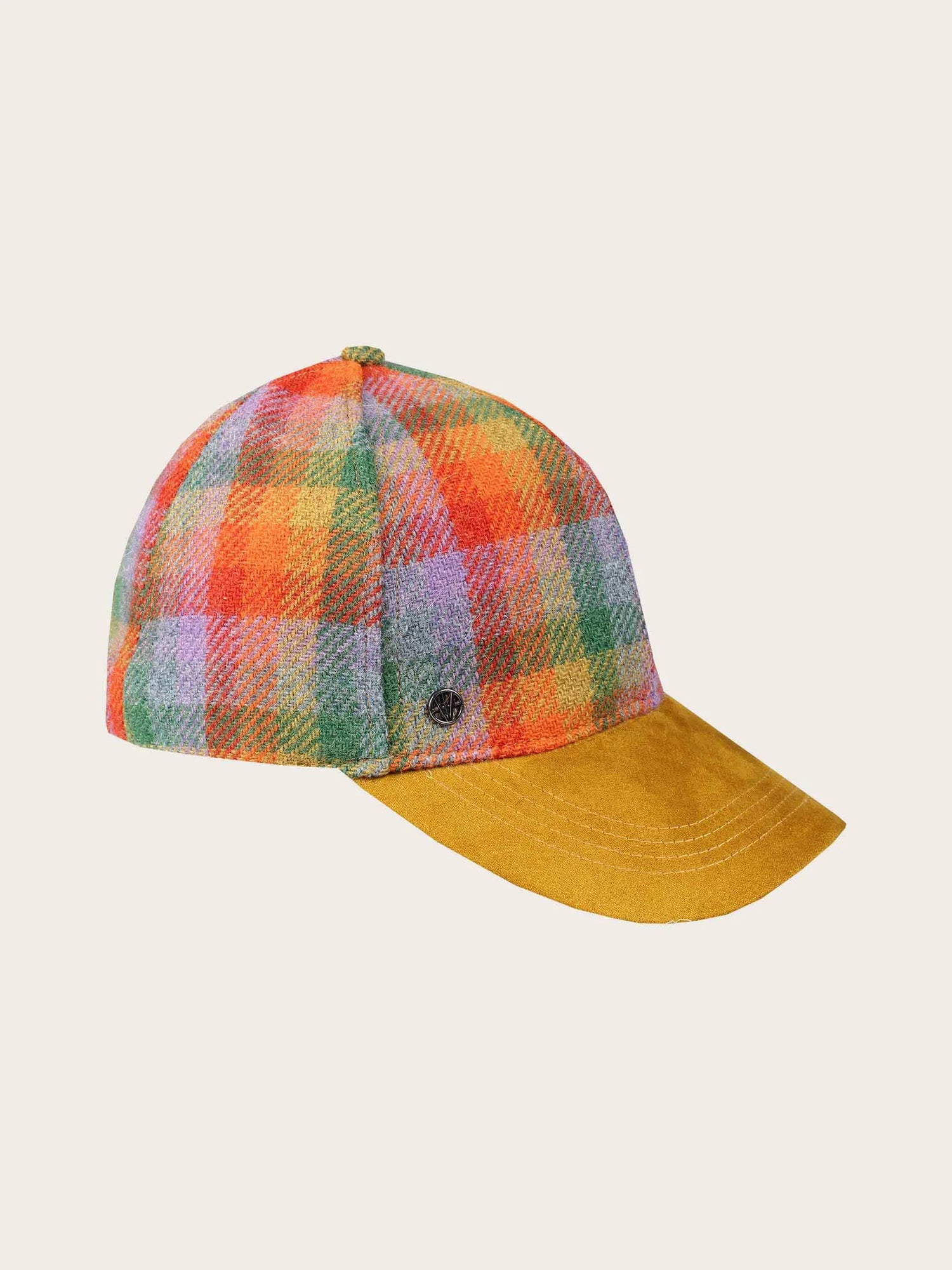 V. Frass Loevenich Wool Plaid Baseball Cap