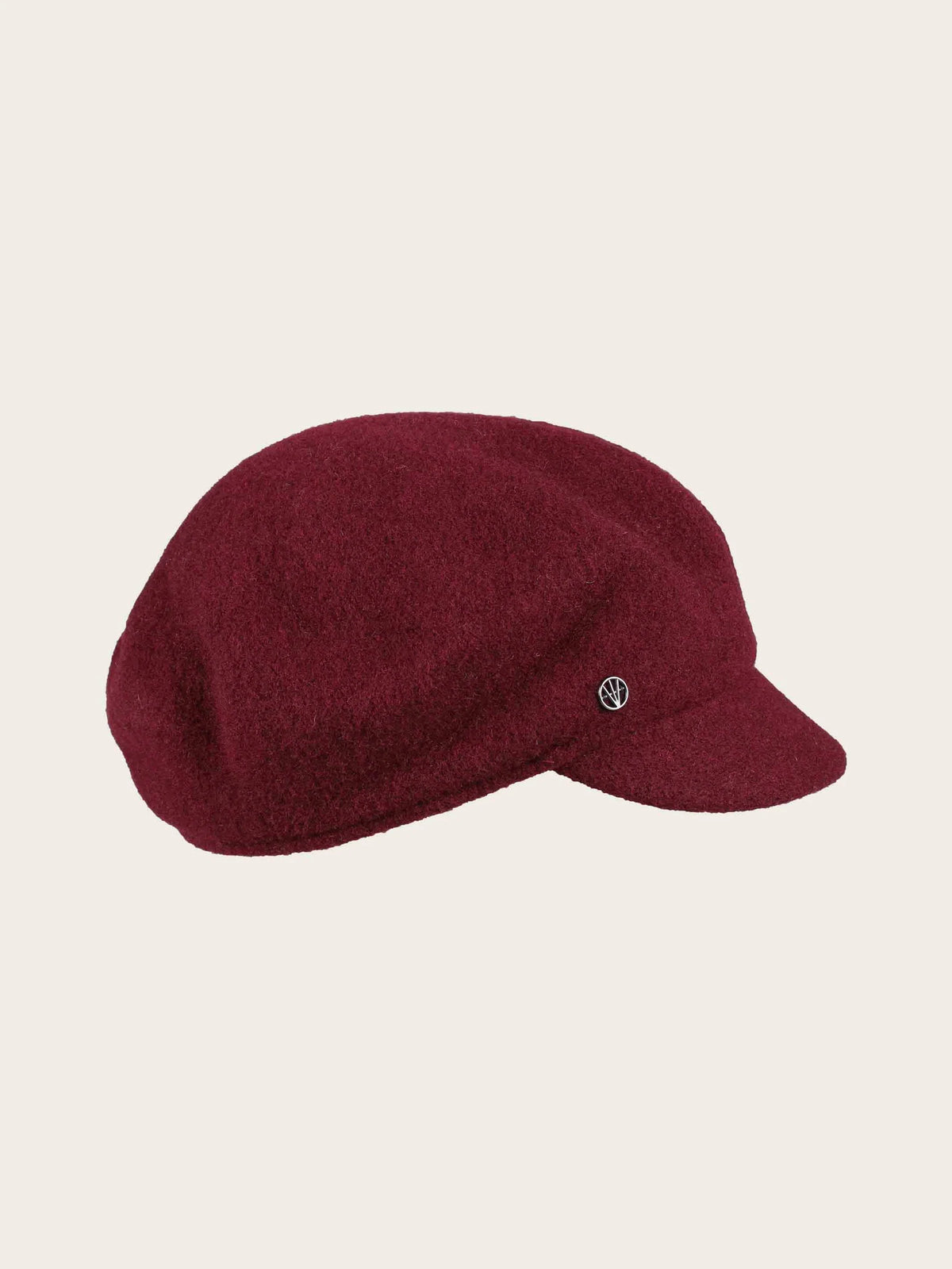 Fraas Loevenich Wool Baker Boy Cap (Wine)