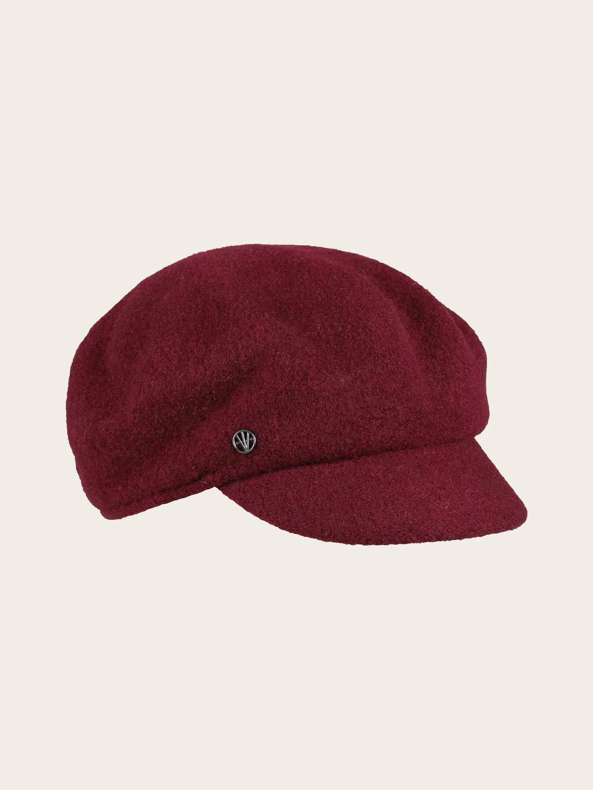 Fraas Loevenich Wool Baker Boy Cap (Wine)