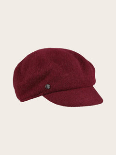 Fraas Loevenich Wool Baker Boy Cap (Wine)