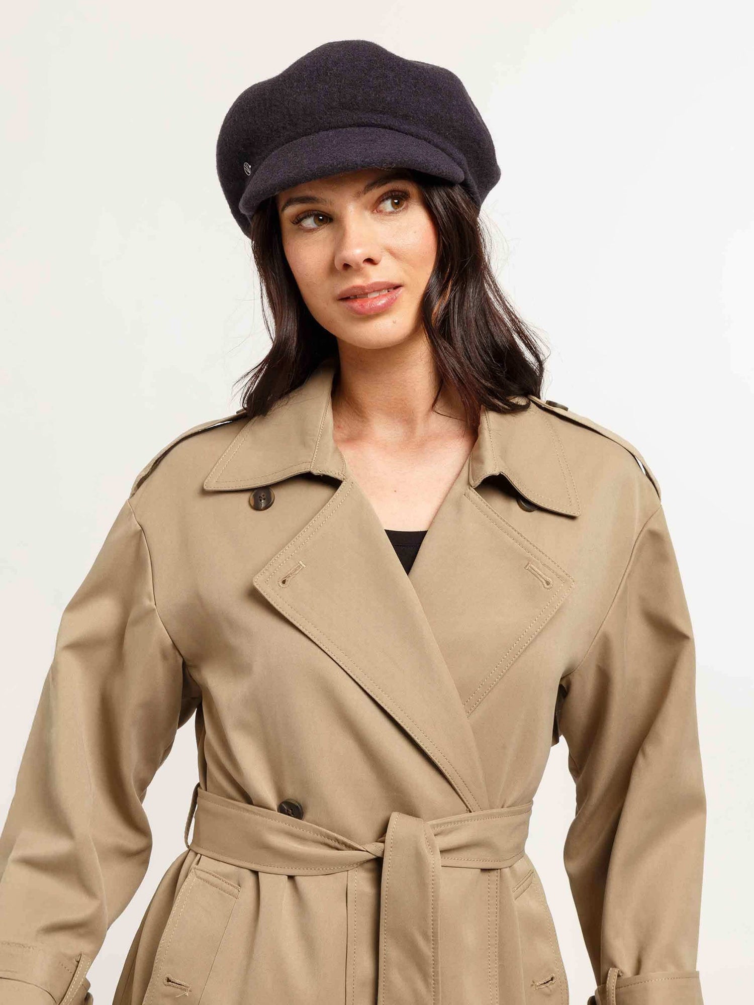 V. Frass Loevenich Wool Baker Boy Cap