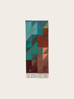 V. Frass Geometric Colourblock Cashmink Scarf