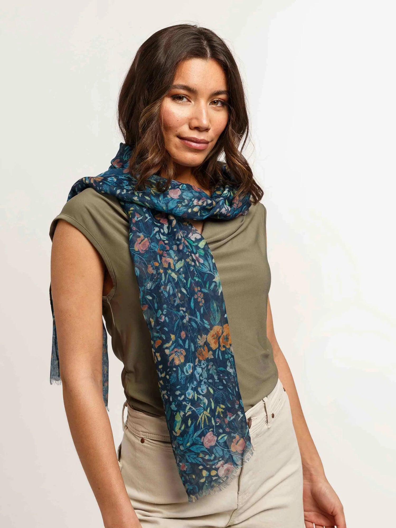 V. Frass Sustainability Edition Dainty Flowers Scarf