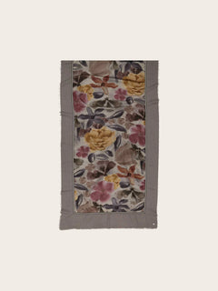 V. Frass Floral Patchwork Scarf