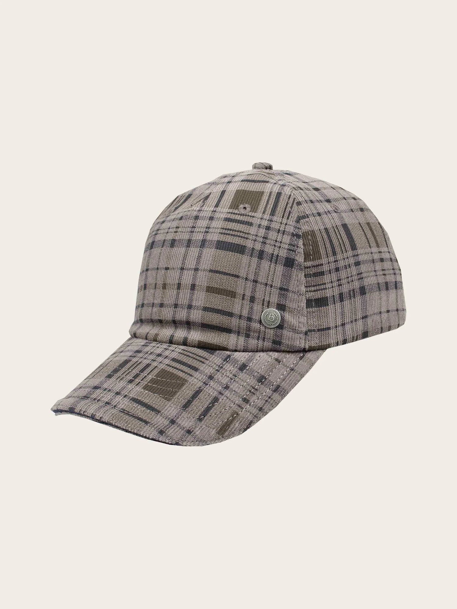 V. Frass Bugatti Plaid Corduroy Baseball Cap