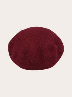 Fraas Loevenich Wool Baker Boy Cap (Wine)